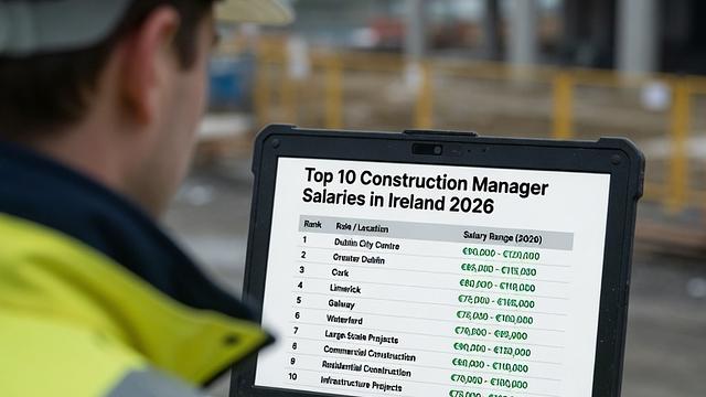 Top 10 Construction Manager Salaries in Ireland (2026)